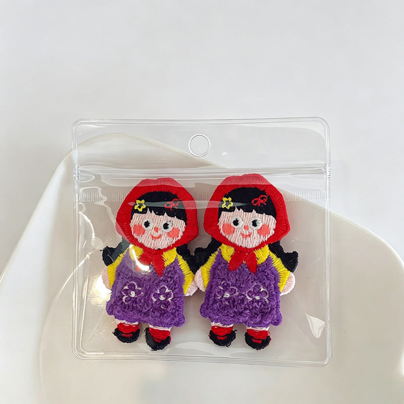 Apple Doll Snap Side Hair Clips