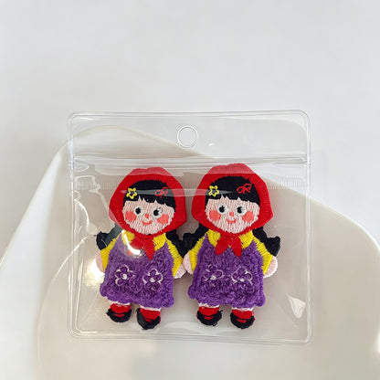 Apple Doll Snap Side Hair Clips
