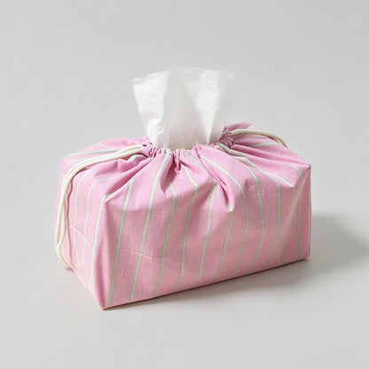 Striped Tissue Box Cover