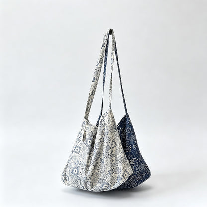 Bandana Print Open‑Top Shoulder Bag