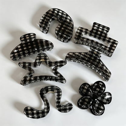 Plaid Claw Clip