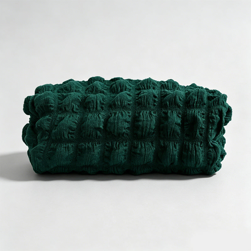 Bubble Grid Textured Fabric Tissue Storage Box