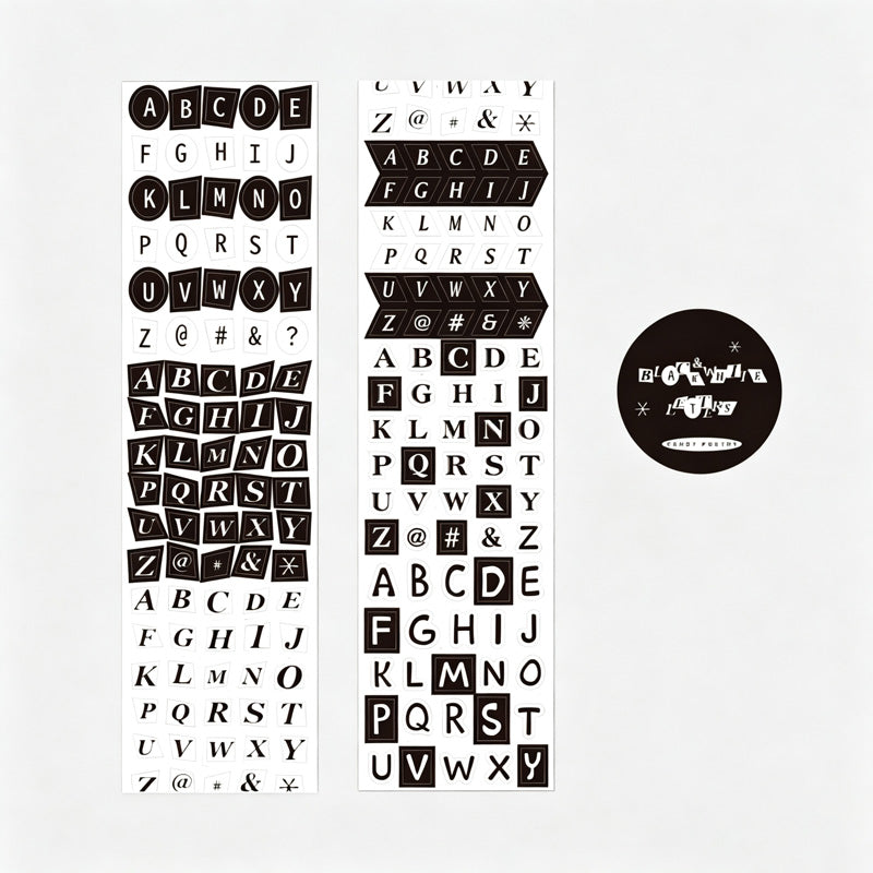 Tape Transparent Alphabet Sticker Tape