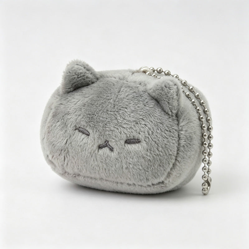 Square Cat Plush Keychain