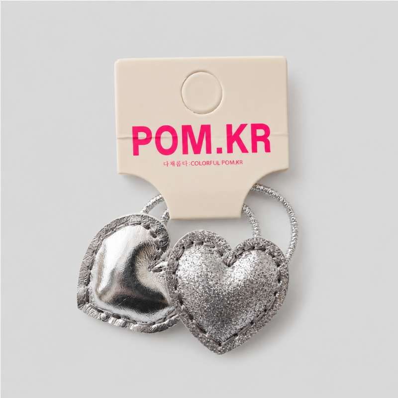 Metallic Heart Hair Accessories