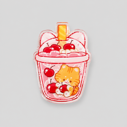 Milk Tea Cup Animal Paper Clip
