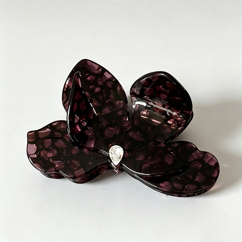 3D Flower Acetate Large Hair Claw