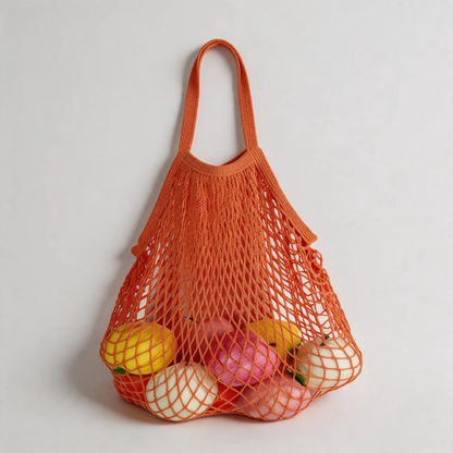 Pastel Hollow-out Mesh Shoulder Bag