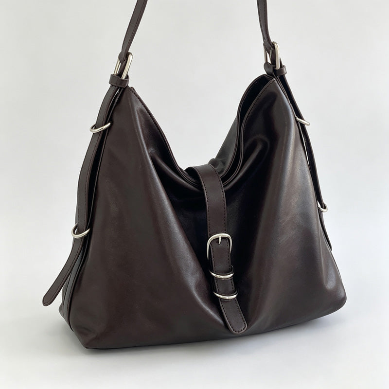 Gathered Ring Hobo Bag