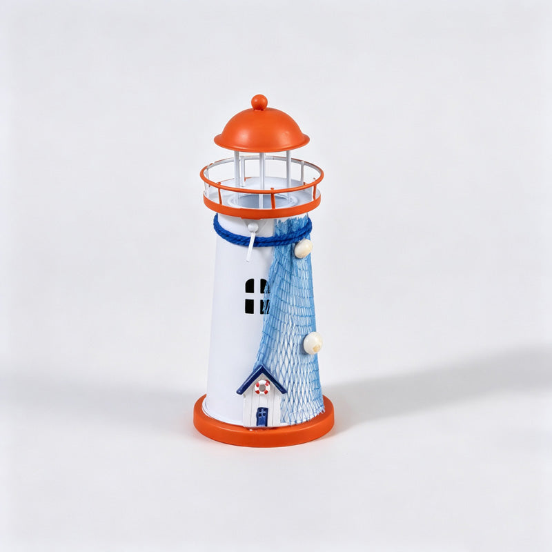 Metal Lighthouse Candle Holder