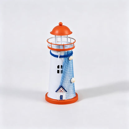 Metal Lighthouse Candle Holder