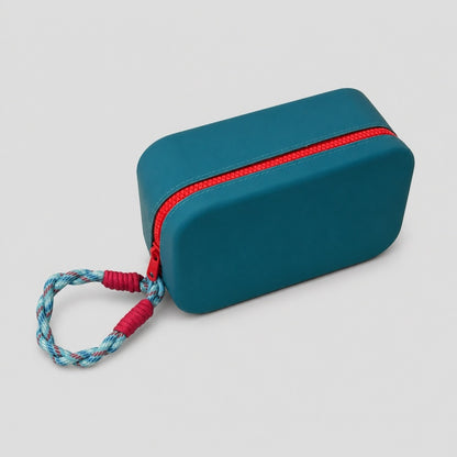 Color Block Hard Zip Case