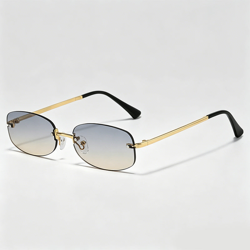 Rimless Oval Y2K Millennium Retro Sunglasses