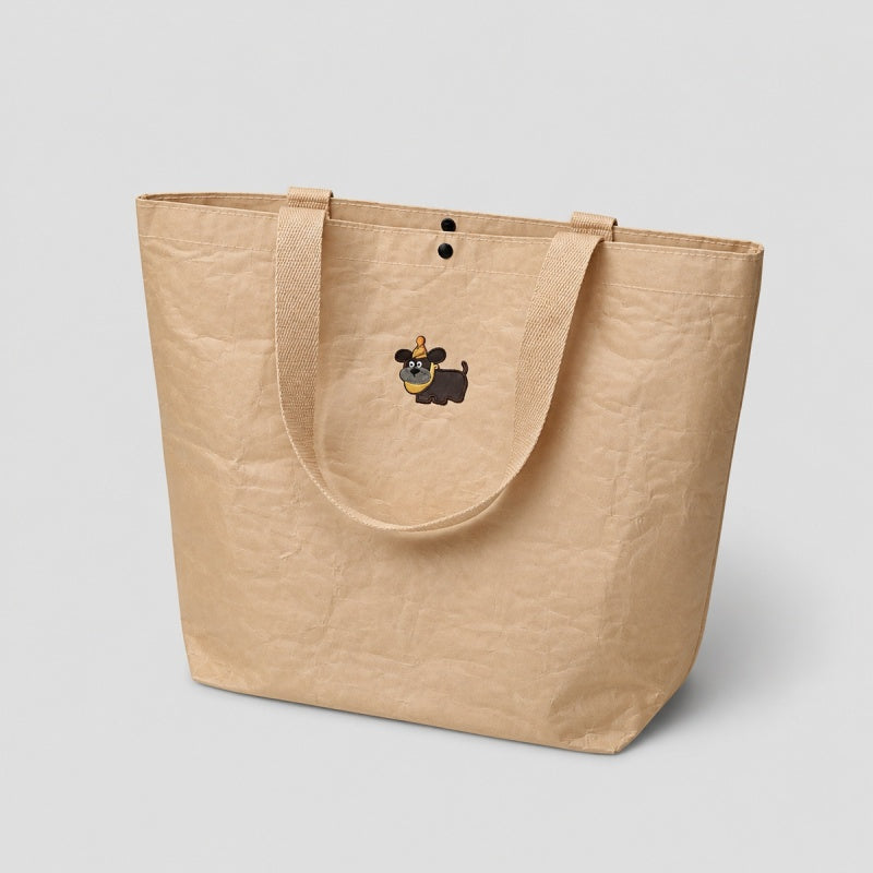 Bear Print Kraft Tote