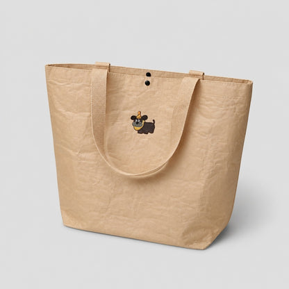 Bear Print Kraft Tote