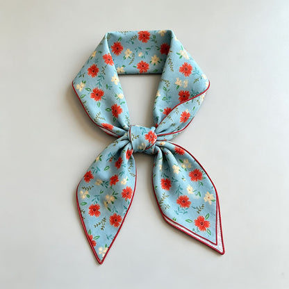 Printed Neck Head Square Scarf