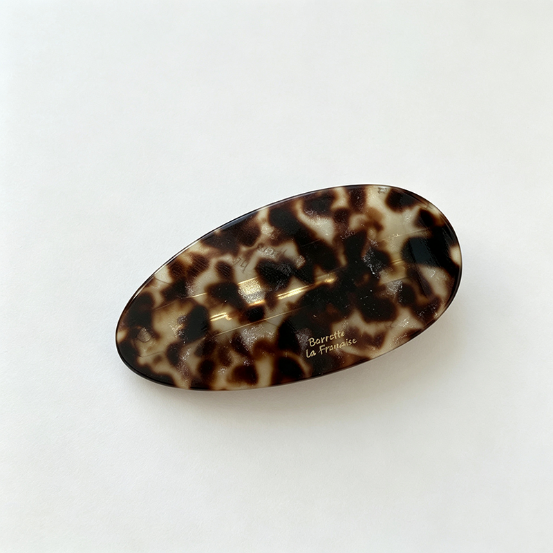 Oval Acetate Spring Hair Barrette