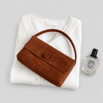 Solid Color Small Square Handle Bag