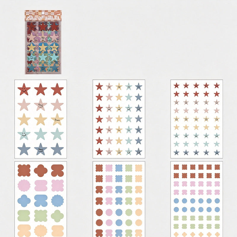 PET Mood Label Sticker Sheets