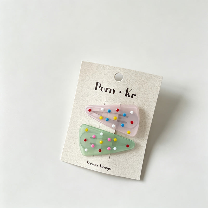 Pom Bar Hair Clips