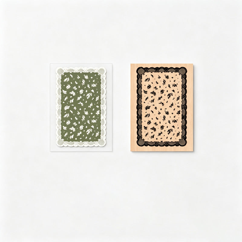 Lace Pattern Beech Wood Stamp