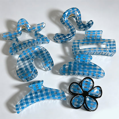 Plaid Claw Clip