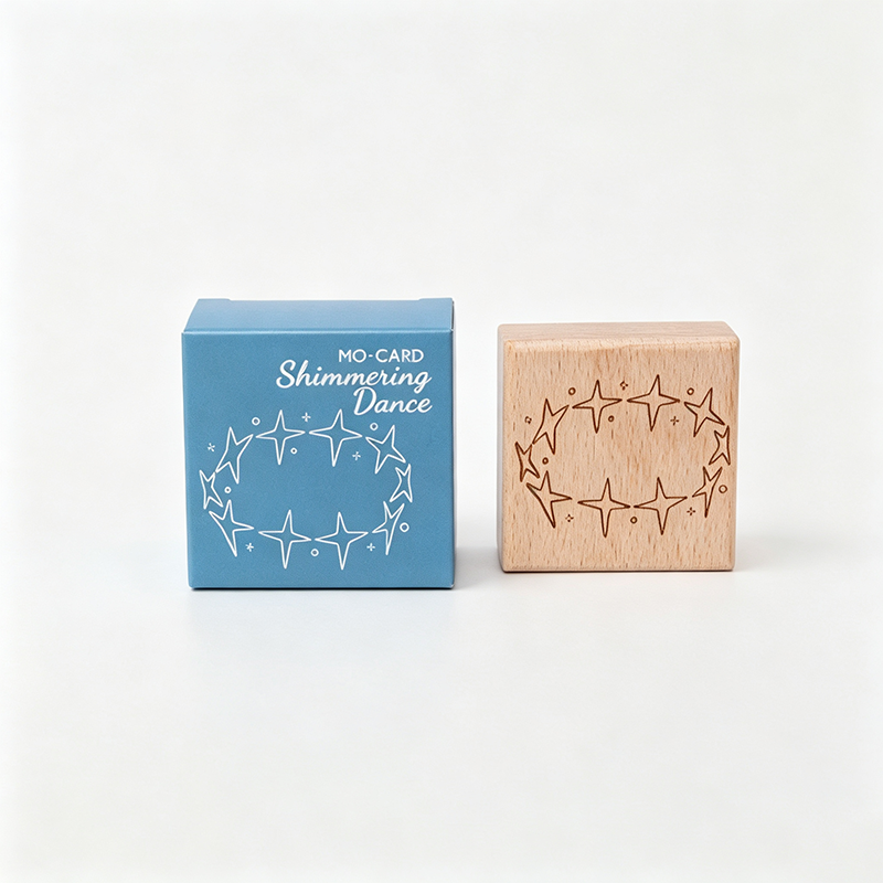 Beech Wood Rubber Stamp