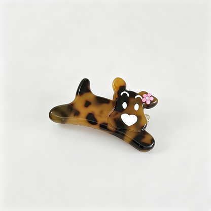 Dog Shape Acetate Duckbill Hair Clip