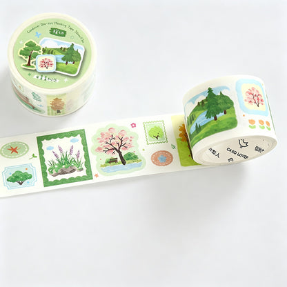 Plant Print Die‑Cut Washi Tape