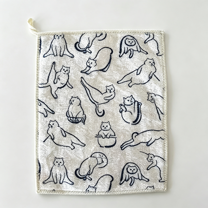 Cat Pattern Dish Cloth