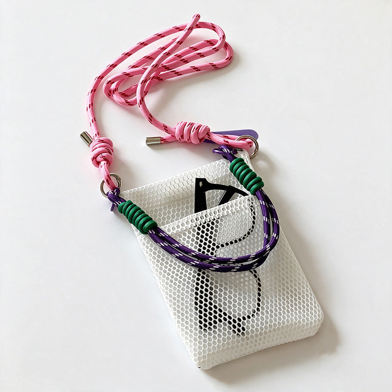 Hollow Mesh Mini Phone Pouch