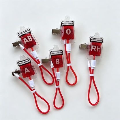 Blood Transfusion Shape Hair Clip