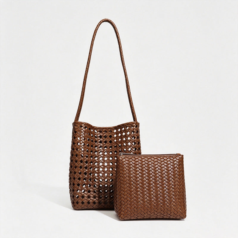 Hollow Woven Shoulder Bag