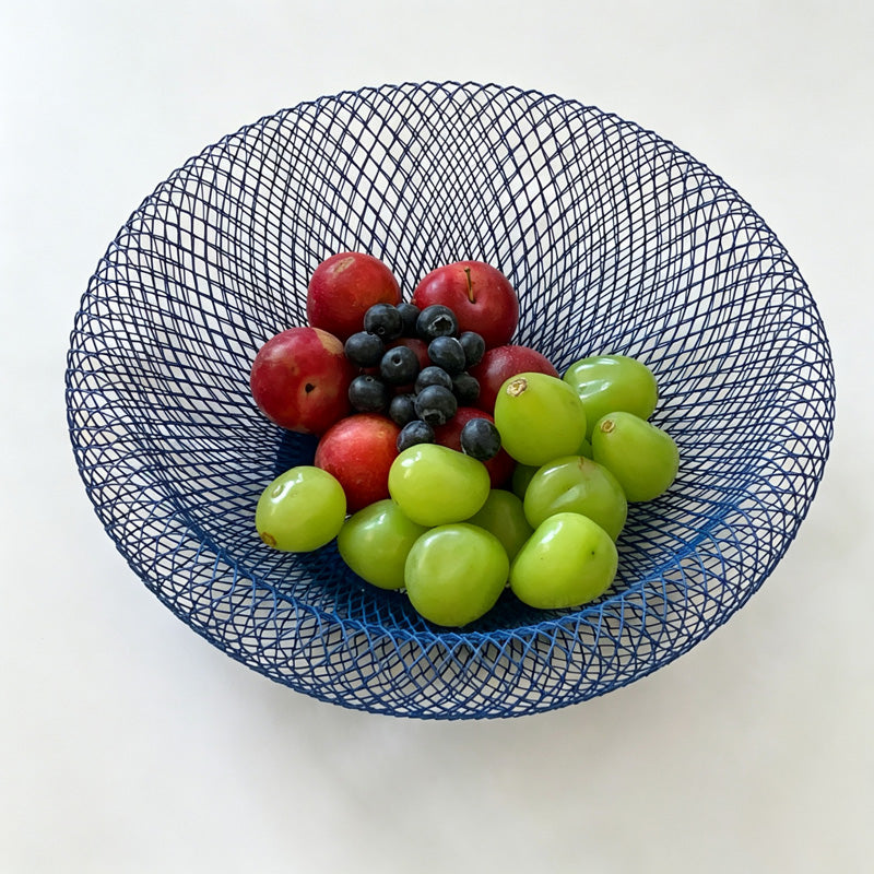 Blue Mesh Serving Bowl