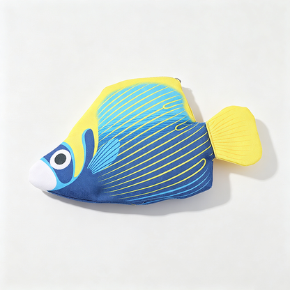 Fish‑Shaped Canvas Pencil Case