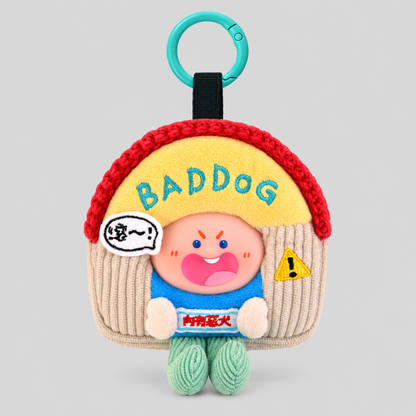 Plush Doll Earphone Keyring Coin Pouch
