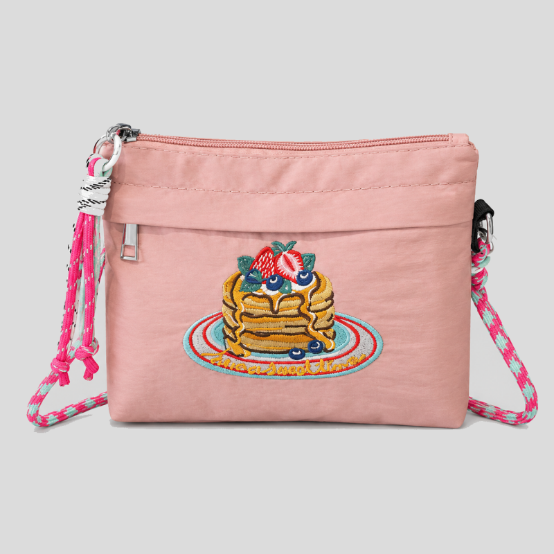 Embroidered Mini Square Phone Crossbody Bags