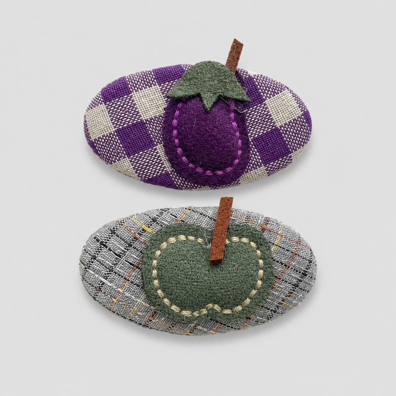 Fruit Patch Hair Clip Set
