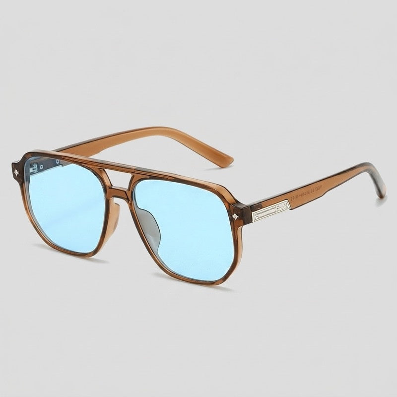 Double Bridge Pilot Fashion Sunglasses