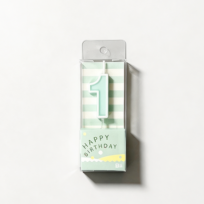 0-9 Number Candy‑Colored Birthday Candle