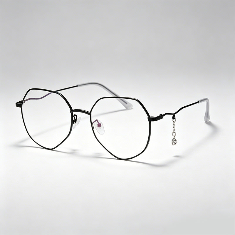 Star Pendant Irregular Polygon Anti-Blue Light Glasses