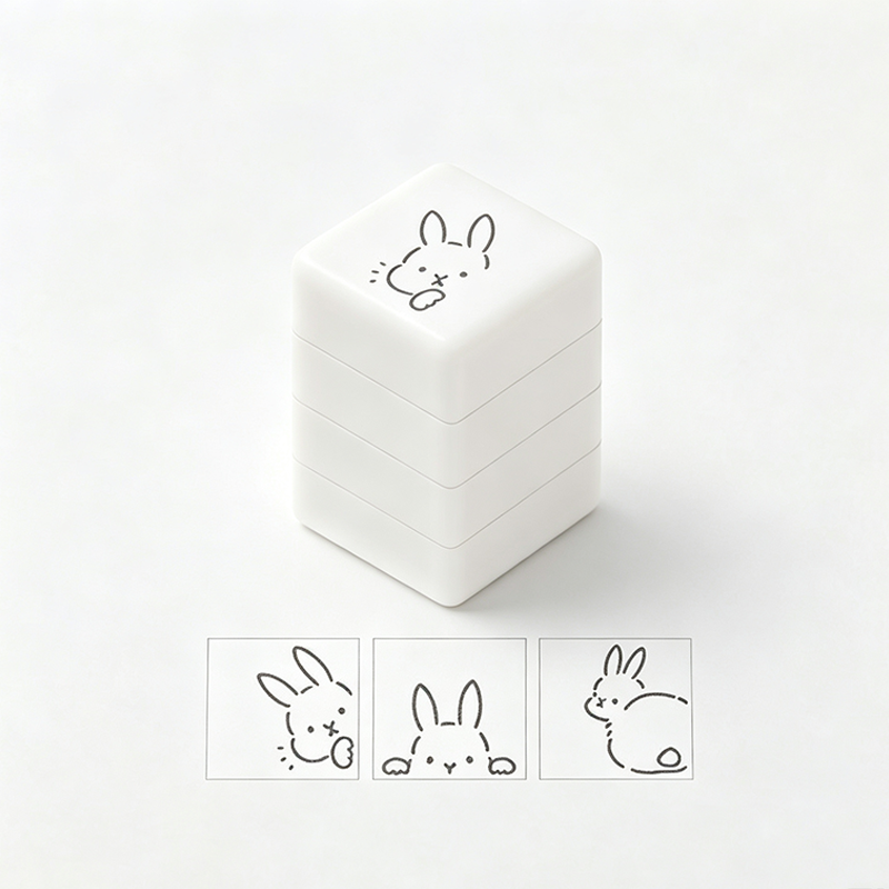 3‑in‑1 Animal Self‑Inking Stamp