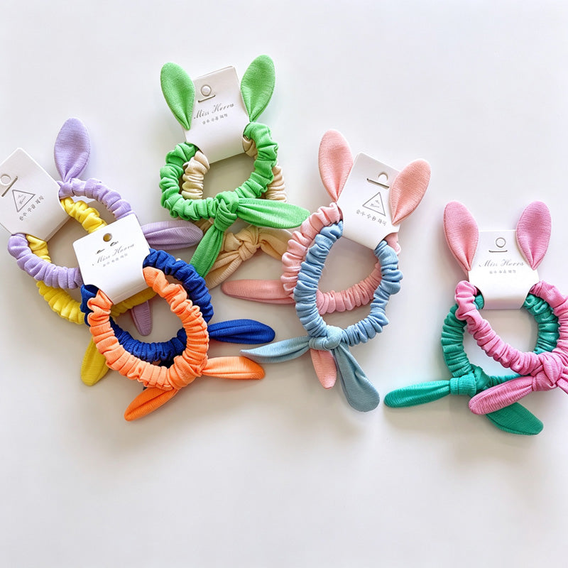 Bunny Ear Elastic Hair Ties