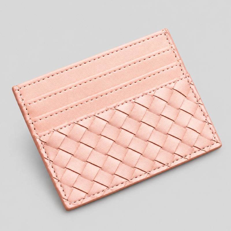 Thin Woven Wallet Card Holder