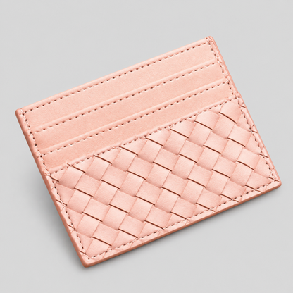 Thin Woven Wallet Card Holder