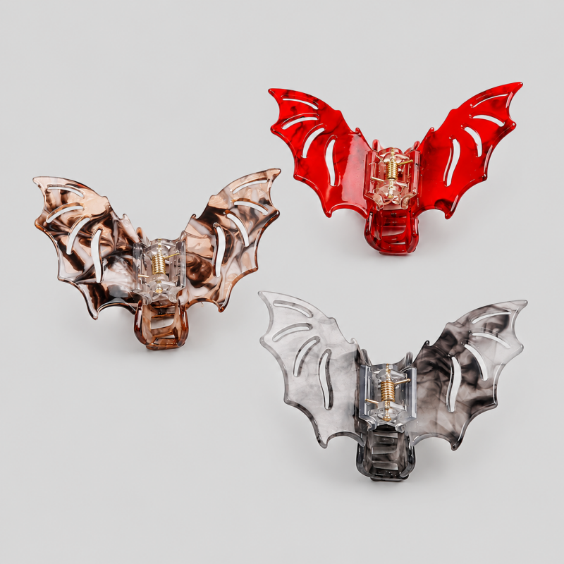 Halloween Bat Hair Claw Clip