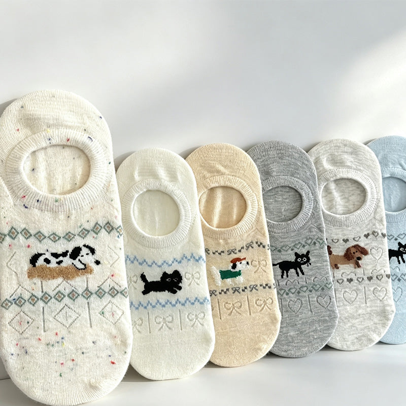 Animal No-Show Socks