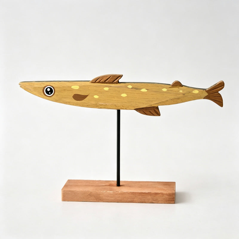 Wooden Fish Tabletop Figurine