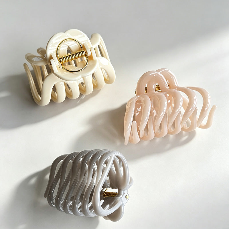 Solid Color Hair Claw Clip