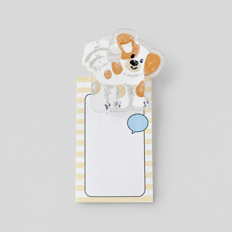 Transparent Dog Pattern Holding Clip